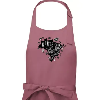 Kuchyňská zástěra Brazílie mapa a zvyky - Pánská zástěra na vaření - Univerzální velikost ( Starorůžová )