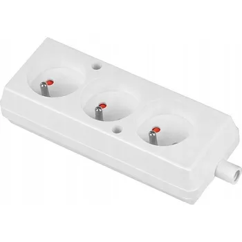 Napájecí kabel Prodlužovací Kabel přívod Volteo 0 m 3 ks zásuvek bílý