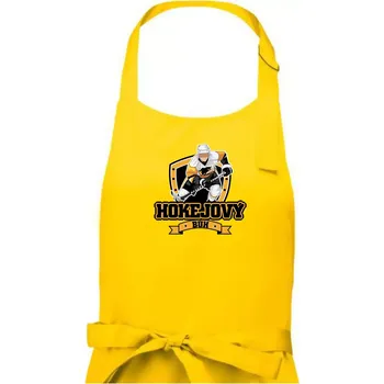 Kuchyňská zástěra Hokejový bůh - Pánská zástěra na vaření - Univerzální velikost ( Žlutá )