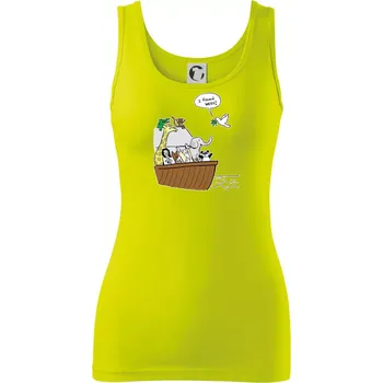 Dámské tričko Pravda s Noemovou archou - Dámské tílko - XS ( Limetková )