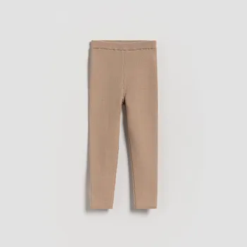 Dívčí mikina Reserved - Pletené viskózové legíny - béžová - 752FH-08X - 752FH-08X-92