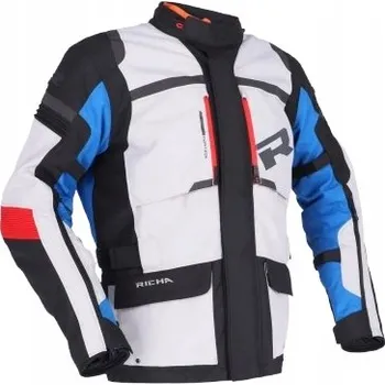 Moto bunda Textilní bunda RICHA BRUTUS GORE-TEX ŠEDÁ/MODRÁ/ČERVENÁ šedá modrá