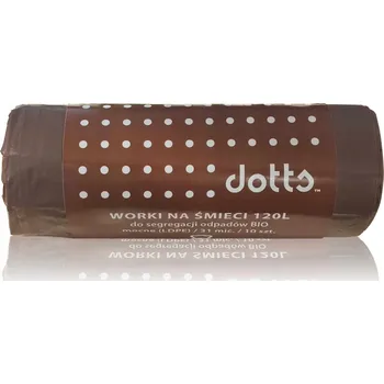Pytle na odpadky Pytle na odpad 120l 10 Ks, DOTTS, na bioodpad, silné (LDPE)