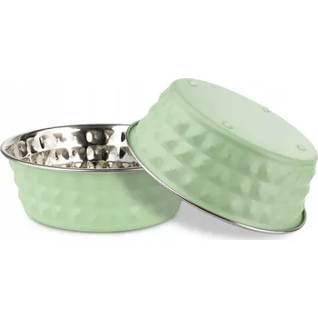 Miska pro psa Jedna kovová miska Happet zelená 0,9 l