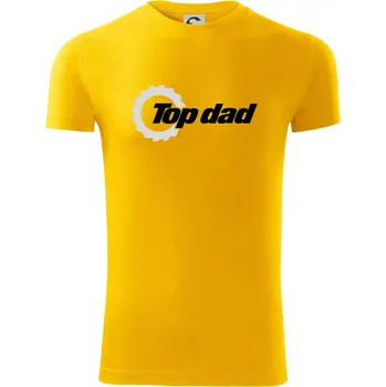 Pánské tričko Top Dad - Viper FIT - Pánské zůžené tričko - XL ( Žlutá )