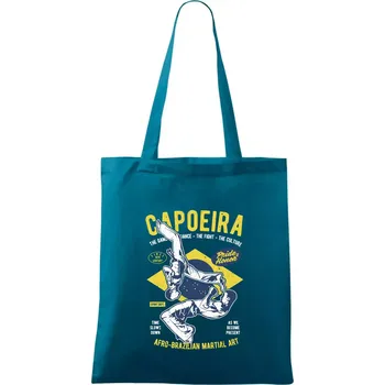 Capoeira Afro-brazil art - Taška bavlněná - 42 x 38 cm ( Petrolejová )