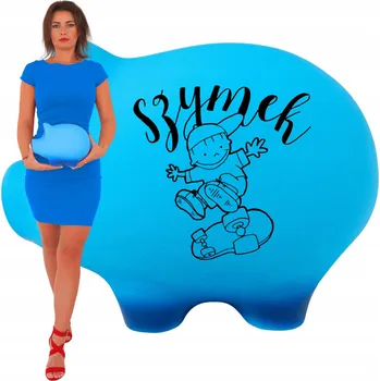 Pokladnička Pokladnička s jménem modré prasátko velké pro chlapce s nápisem prostorná XL