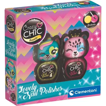 Make-up CLEMENTONI Crazy Chic Beauty: Sada laků na nehty 3