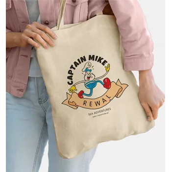 Nákupní taška Captain Mike béžová bavlna