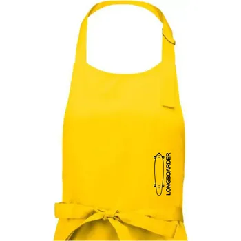 Kuchyňská zástěra Longboard na výšku - Dámská zástěra na vaření - Univerzální velikost ( Žlutá )