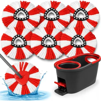 X6 WKŁAD DO MOPA OBROTOWEGO VILEDA TURBO ZÁMĚNA NÁHRADNÍ KONCOVKA SAVÁ