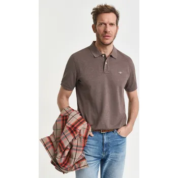 POLOKOŠILE GANT REG SHIELD SS PIQUE POLO SEAWOOD MELANGE