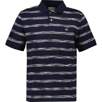 Pánské oblečení POLOKOŠILE GANT STRIPED POLO EVENING BLUE