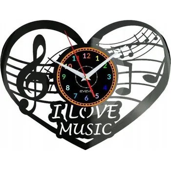 Hodiny I love Music Nástěnné Hodiny Vinylová Deska Moderní Dekorativní