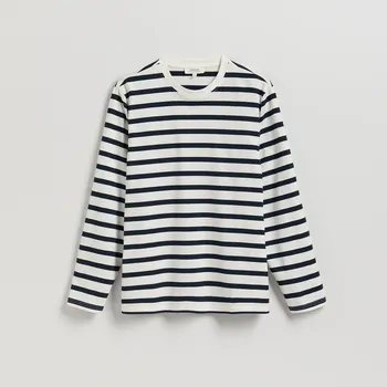 Pánské tričko Reserved - Bavlněné tričko s dlouhými rukávy - vícebarevná - 385GQ-MLC - 385GQ-MLC-XXL