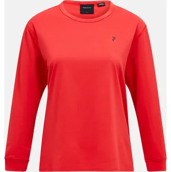 Dámské tričko TRIČKO PEAK PERFORMANCE W TRAIL LS BRILLIANT RED/BLACK/
