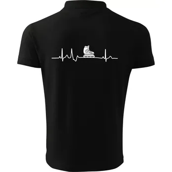 Pánská košile EKG inline - Polokošile pánská Pique Polo 203 - 5XL ( Černá )