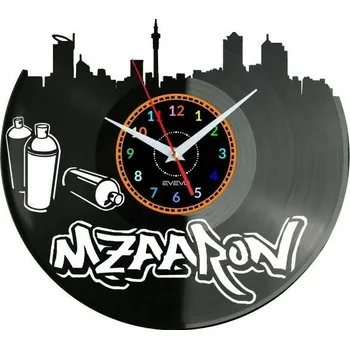 Hodiny MZAARON NÁSTĚNNÉ HODINY DEKORATIVNÍ MODERNÍ VINYLOVÁ DESKA VINYL JAKO DÁREK