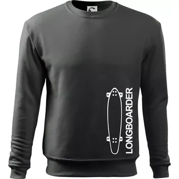 Pánská mikina Longboard na výšku - Mikina Essential pánská - 2XL ( Tmavá břidlice (šedá se zeleným nádechem) )