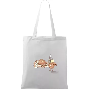 Brambora striptýz - Taška bavlněná - 42 x 38 cm ( Bílá )