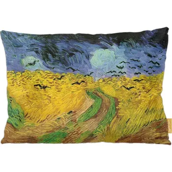 Polštář Polštář Pšeničné pole s havrany Vincenta Van Gogha