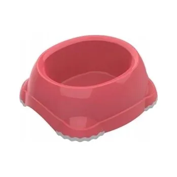 Miska pro psa Jedna plastová miska Yarro růžová 700 ml
