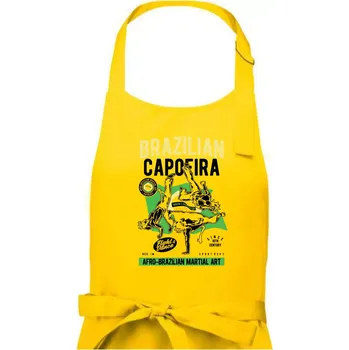 Kuchyňská zástěra Brazilian Capoeira - Dámská zástěra na vaření - Univerzální velikost ( Žlutá )