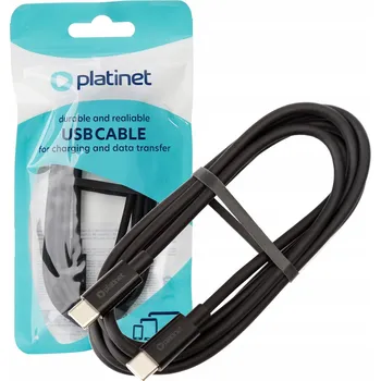 Datový kabel Kabel PLATINET USB-C - USB-C 1,5 m černý