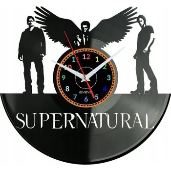 Hodiny SUPERNATURAL HODINY NÁSTĚNNÉ DEKORATIVNÍ MODERNÍ VINYLOVÁ DESKA VINYL NA ZEĎ