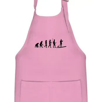 Kuchyňská zástěra Evoluce paddleboard muž - Dětská zástěra na vaření - Univerzální velikost ( Růžová )