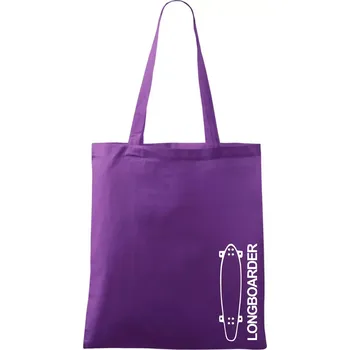 Longboard na výšku - Taška bavlněná - 42 x 38 cm ( Fialová )