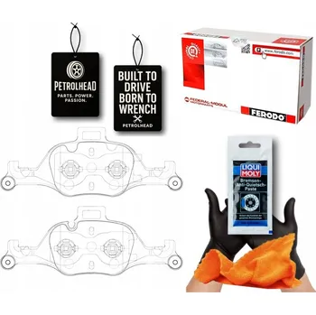 Brzdová destička BRZDOVÉ DESTIČKY PŘEDNÍ BMW 5 G30 F90 5 G31 6 GRAN TUR #Petrolhead Pro+ Kit3