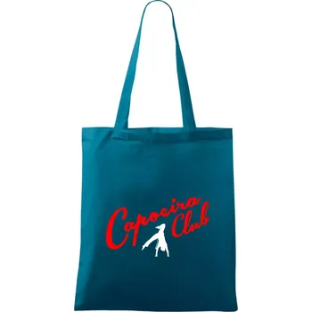 Capoeira club s tanečníkem - Taška bavlněná - 42 x 38 cm ( Petrolejová )