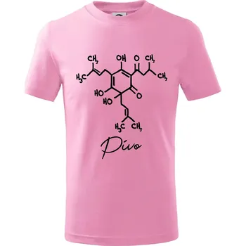 Chlapecké tričko Barová chemie - pivo - Tričko dětské bavlněné - 98 cm / 2 roky ( Růžová )