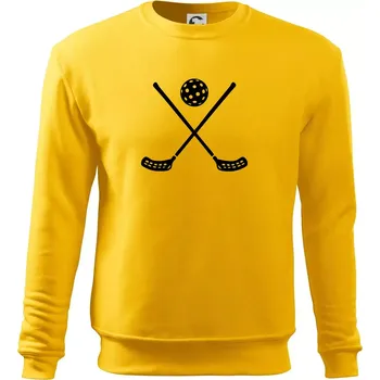 Pánská mikina Florbalové hokejky - Mikina Essential pánská - S ( Žlutá )
