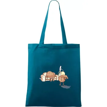 Brambora striptýz - Taška bavlněná - 42 x 38 cm ( Petrolejová )