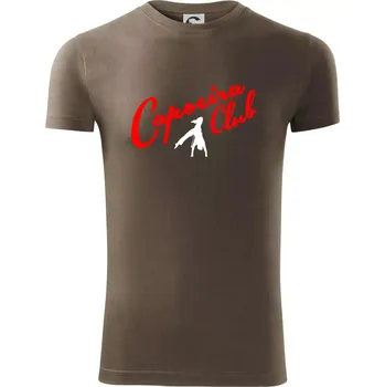 Pánská móda Capoeira club s tanečníkem - Viper FIT - Pánské zůžené tričko - 3XL ( Army )