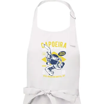 Kuchyňská zástěra Capoeira Afro-brazil art - Dámská zástěra na vaření - Univerzální velikost ( Bílá )