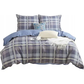 Povlečení POVLEČENÍ 140x200 + POVLEČENÍ NA POLŠTÁŘ 70x80 OBOUSTRANNÉ BAVLNĚNÝ SATÉN KOSTKA