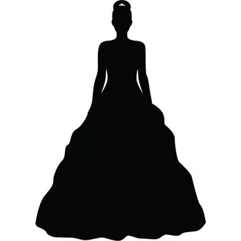 Samolepící dekorace Samolepka na stěnu princezna tanečnice 15x10cm