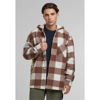 Pánská bunda Big Check Jacket With Hood - whitesand/lightrust XXL