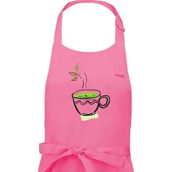 Kuchyňská zástěra Hot matcha - Pánská zástěra na vaření - Univerzální velikost ( Růžová )