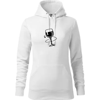Dámská mikina Víno someliér - Mikina dámská Cape s kapucí - XS ( Bílá )