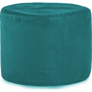 Taburet Taburet puf CILINDRO KRÁLOVSKÁ SVĚTLE MODRÁ