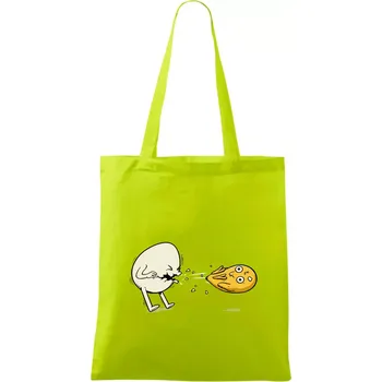 Vajíčko kejch - Taška bavlněná - 42 x 38 cm ( Limetková )