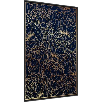 Obraz Plakát v rámu PIVOŇKY Listy Květiny Dekor 50x70