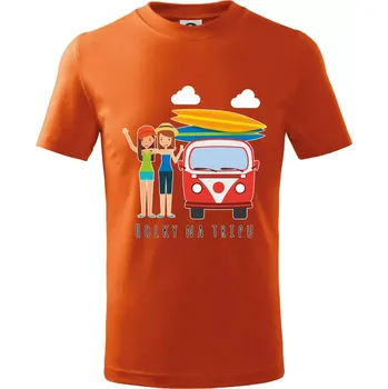 Chlapecké tričko Holky na tripu - Tričko dětské bavlněné - 146 cm/10 let ( Oranžová )