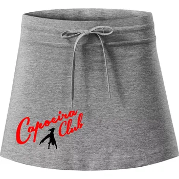 Dámská sukně Capoeira club s tanečníkem - Sportovní sukně - two in one - S ( Tmavě šedý melír )