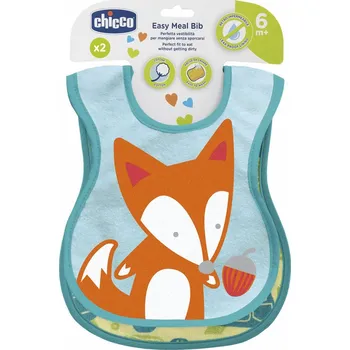 Bryndák CHICCO Bryndák bavlněný nepremokavý - green 2ks, 6m+