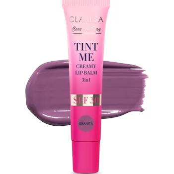 Péče o rty Claresa TINT ME Granita, Tónovací balzám na rty 3v1 s SPF 30, 12 ml